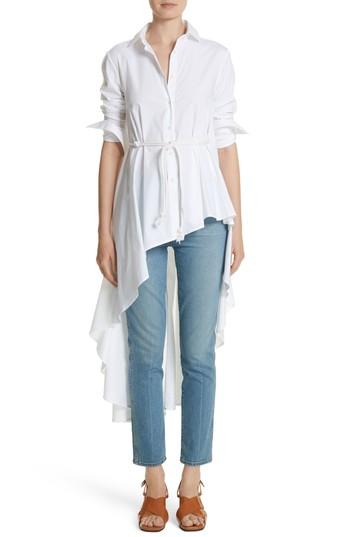 Women's Palmer//harding Long Super Shirt Us / 6 Uk - White