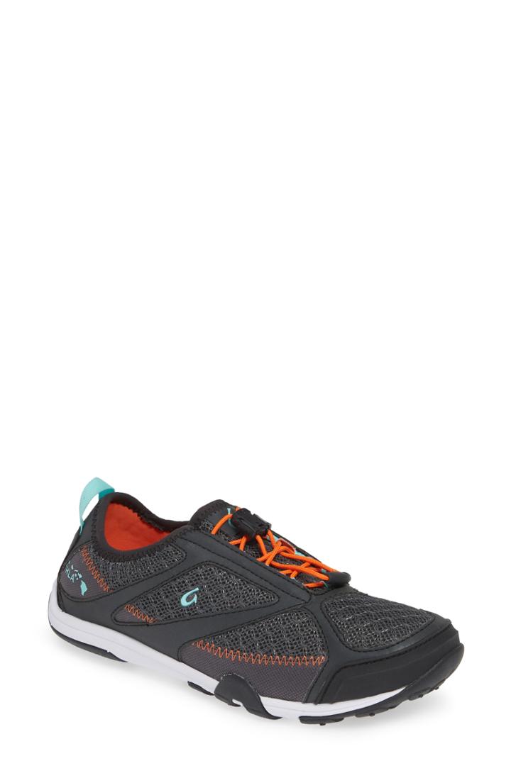 Women's Olukai 'eleu' Water-resistant Sneaker M - Black