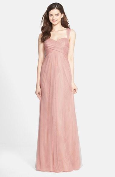 Women's Jenny Yoo 'willow' Convertible Tulle Gown - Pink