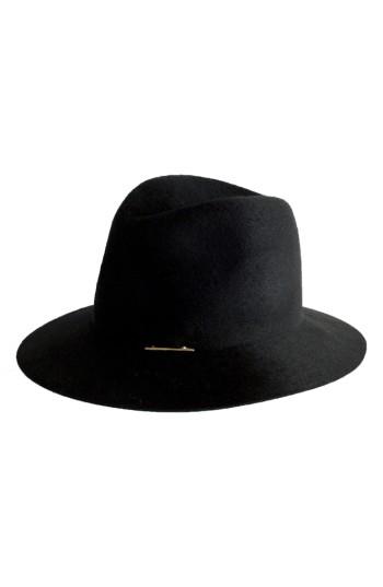 Women's Janessa Leone Lane Wool Hat - Black