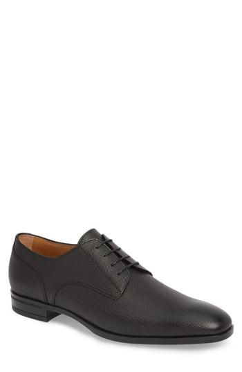 Men's Boss Hugo Boss Portland Embossed Plain Toe Derby M - Black