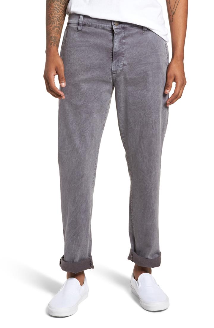 Men's Rvca Rinsed Daggers Pants - Grey