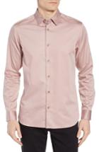 Men's Ted Baker London Crazee Slim Fit Stretch Sport Shirt (s) - Pink
