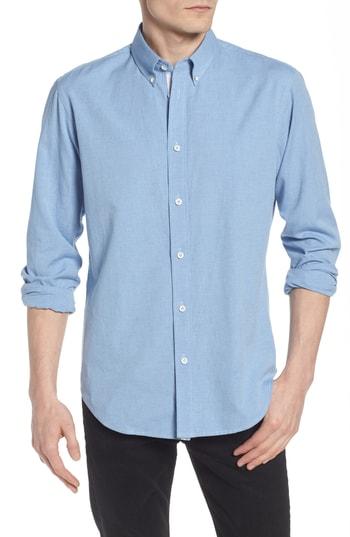 Men's Rag & Bone Tomlin Slim Fit Sport Shirt, Size - Blue
