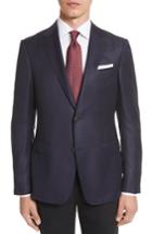 Men's Z Zegna Classic Fit Stripe Wool Sport Coat S Eu - Blue