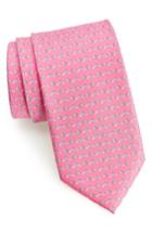 Men's Salvatore Ferragamo Franco Print Silk Tie, Size - Pink
