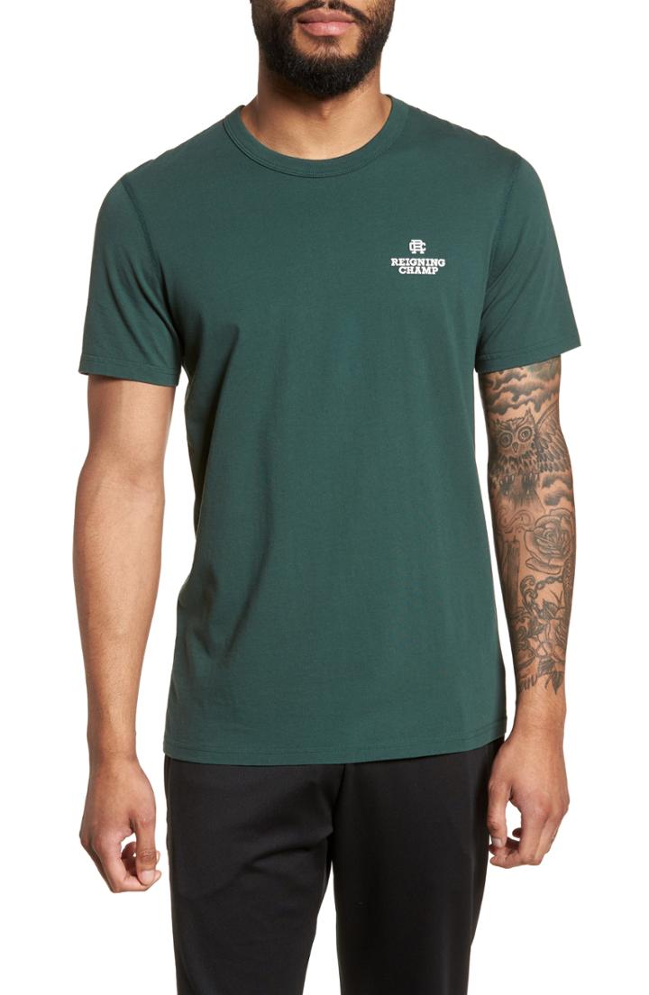 Men's Reigning Champ Logo T-shirt, Size - Green