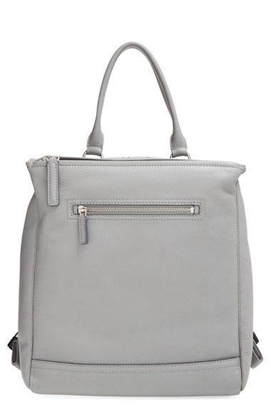 Givenchy 'pandora' Waxy Leather Backpack - Grey