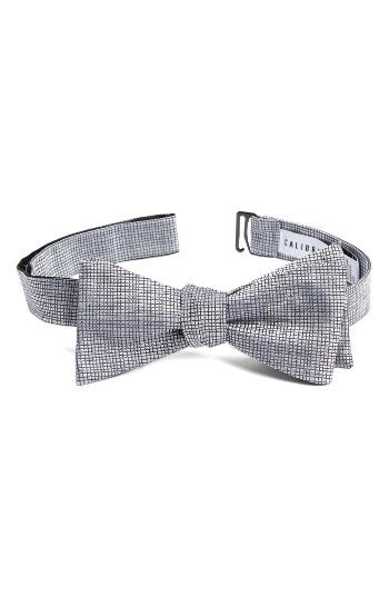 Men's Calibrate Saffron Silk Bow Tie, Size - Metallic