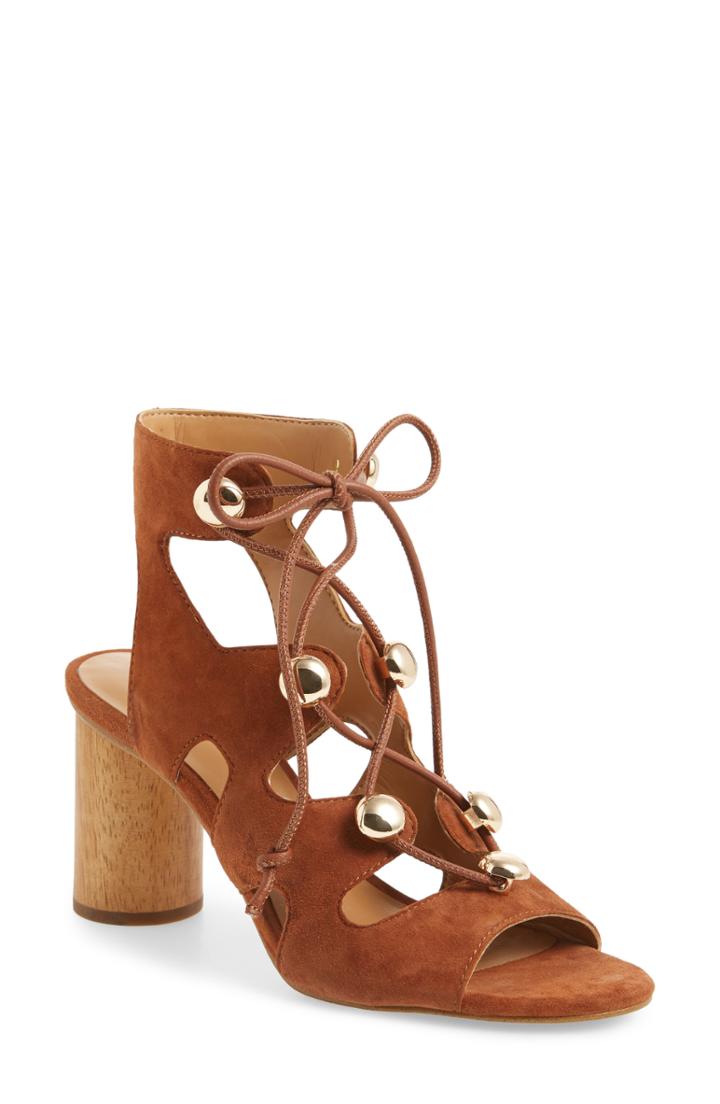 Women's Rebecca Minkoff Adiv Ghillie Cage Sandal .5 M - Brown