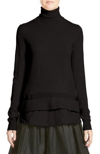 Women's Moncler Ciclista Tricot Knit Wool Turtleneck Sweater