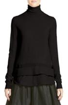 Women's Moncler Ciclista Tricot Knit Wool Turtleneck Sweater