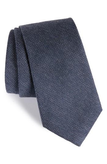 Men's Calibrate Resolution Silk Blend Tie, Size - Blue