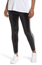Women's Nordstrom Stripe Velvet Leggings - Black