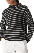 Women's Whistles Fine Stripe Relaxed Sweater - Black