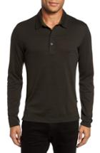 Men's Billy Reid Smith Slim Fit Stripe Polo, Size - Green