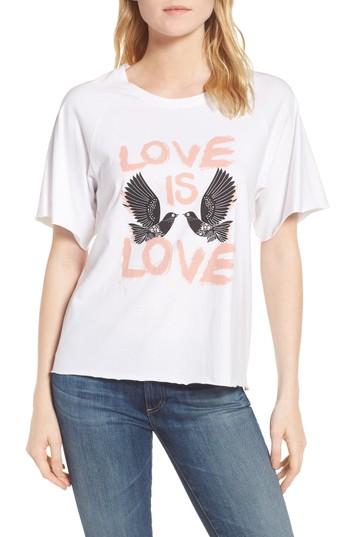 Women's Rebecca Minkoff Love Birds Lombardo Tee, Size - White