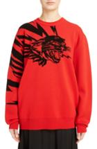 Women's Givenchy Tiger Wool Jacquard Sweater - Red