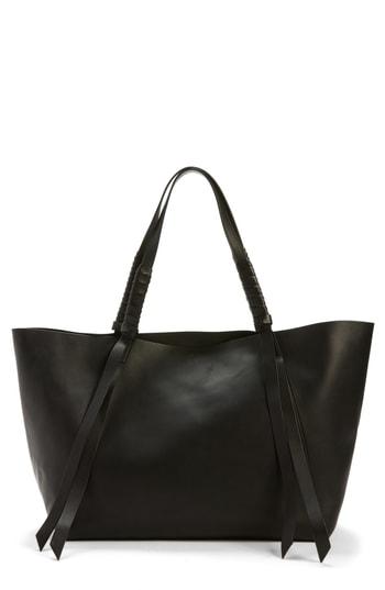 Allsaints Voltaire Leather Tote - Black