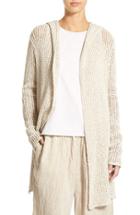 Women's James Perse Open Stitch Hooded Cardigan