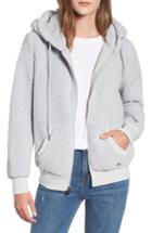 Women's Marc New York Teddy Fleece Zip Jacket - Brown
