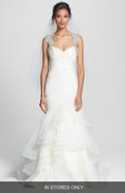 Women's Hayley Paige 'emeryn' Embellished Tiered Chiffon Mermaid Dress