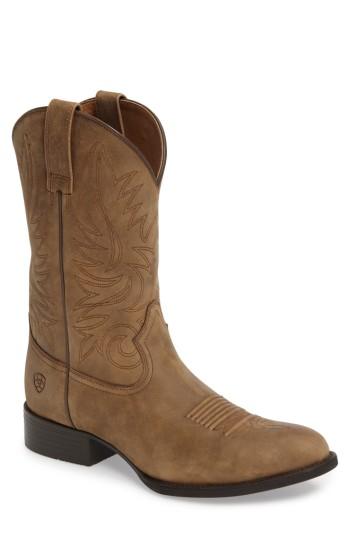 Men's Ariat Heritage Hickok Trail Cowboy Boot .5 M - Brown