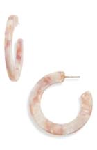 Women's Madewell Marbled Resin Hoop Earrings