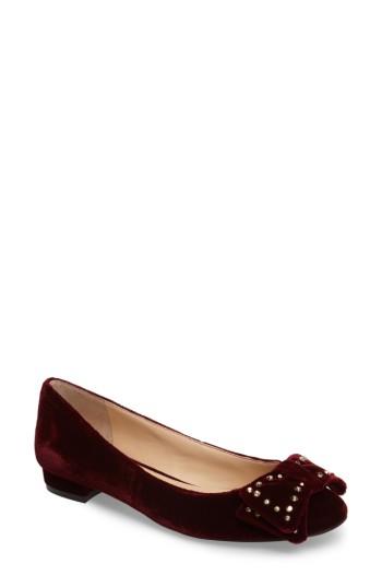Women's Vince Camuto Annaley Flat .5 M - Burgundy