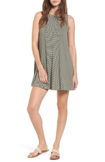 Women's Soprano Stripe Shift Dress - Green