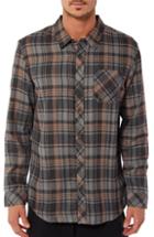Men's Jack O'neill Shelter Plaid Flannel Shirt - Brown