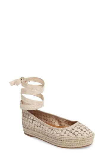 Women's Jessica Simpson Mikaela Espadrille Flat M - Beige