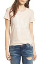 Women's '47 Los Angeles Dodgers Fader Letter Tee - Pink