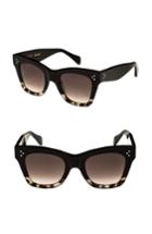 Women's Celine 50mm Gradient Butterfly Sunglasses - Black/ Havana