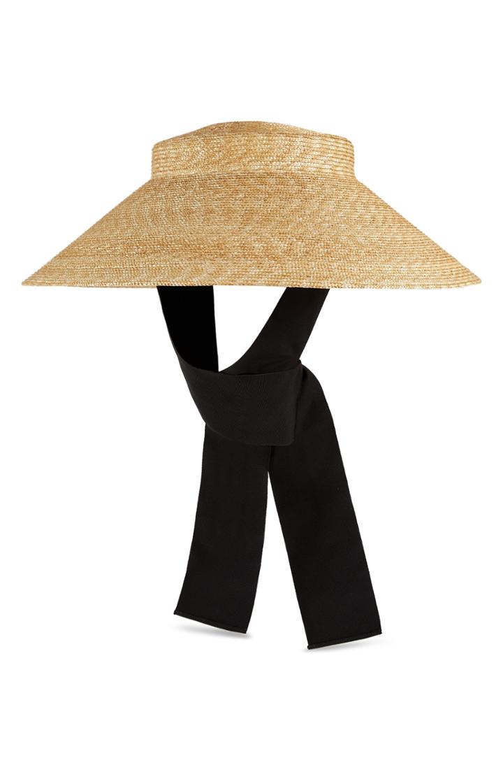 Women's Gucci Alina Treccia Straw Hat With Grosgrain Tie -
