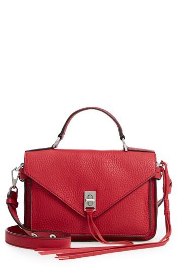 Rebecca Minkoff 'small Darren' Leather Messenger Bag - Pink