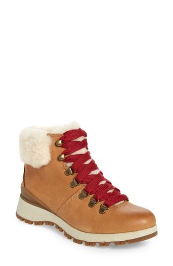 Women's Bionica Diablo Genuine Shearling Bootie M - Brown