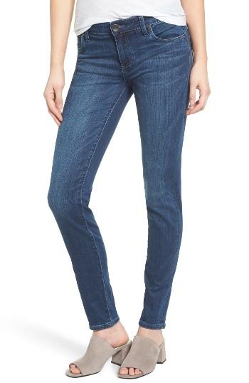 Petite Women's Kut From The Kloth Diana Stretch Skinny Jeans P - Blue