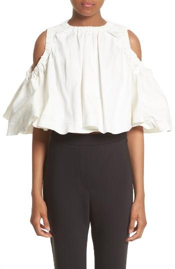 Women's Ellery Baby Cold Shoulder Top Us / 6 Au - White
