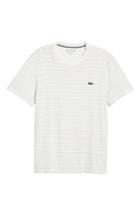 Men's Lacoste Dotted Stripe T-shirt (l) - White