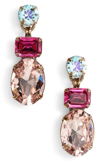 Women's Sorrelli Forget Me Not Crystal Drop Earrings