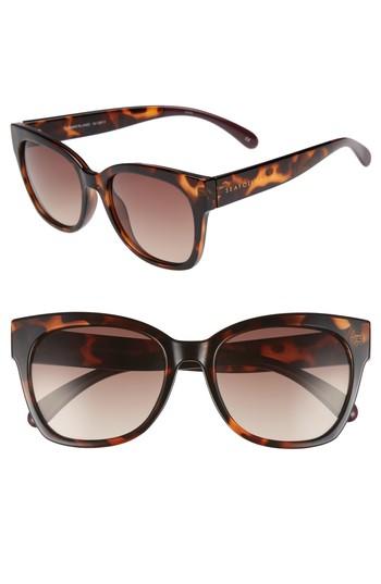 Women's Seafolly Summerland 55mm Cat Eye Sunglasses - Dark Tort