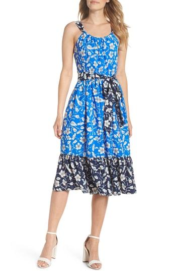 Women's Eliza J Floral Bow-back Sundress - Blue