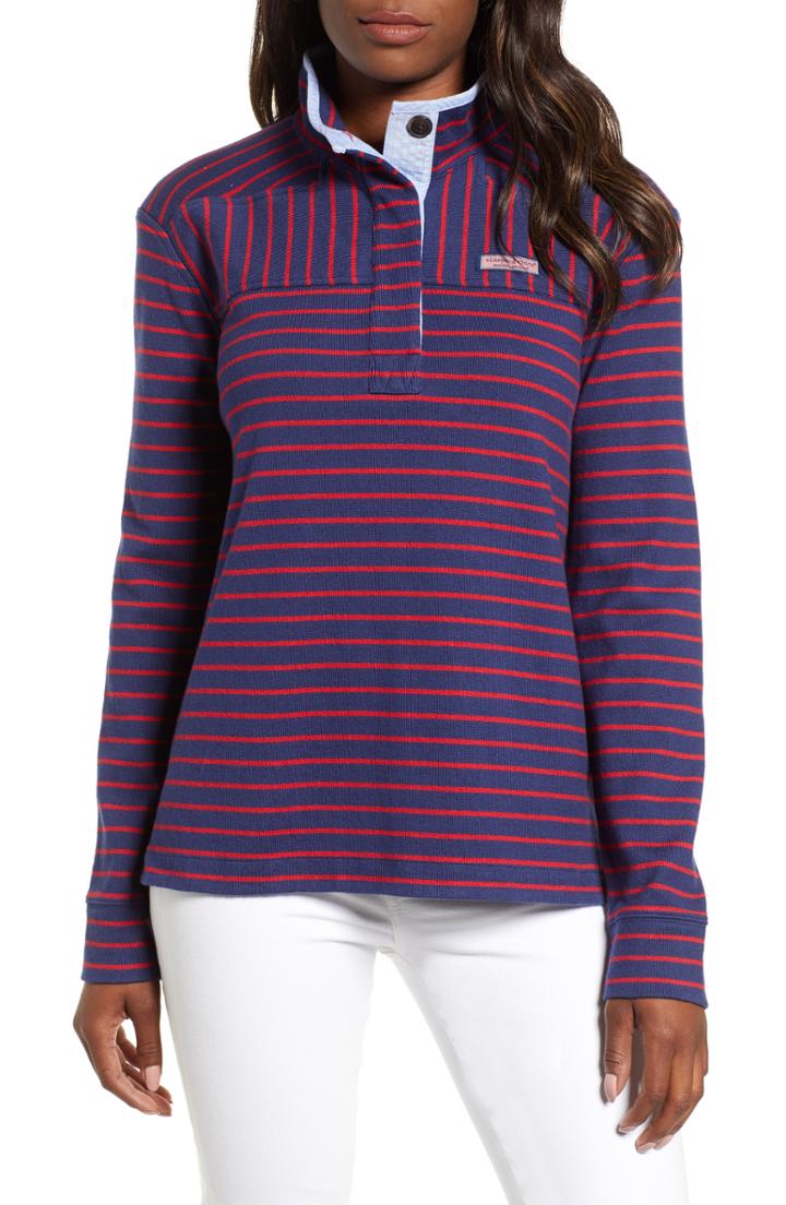 Women's Vineyard Vines Northern Plaid Performance Flannel Shirt