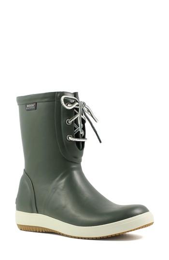 Women's Bogs Quinn Lace-up Rain Boot M - Green