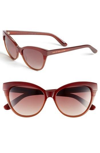 Marc By Marc Jacobs 55mm Cat Eye Sunglasses Burgundy