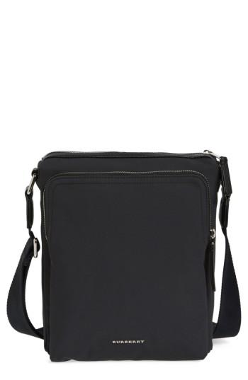 Men's Burberry Aldgate Crossbody Bag - Black