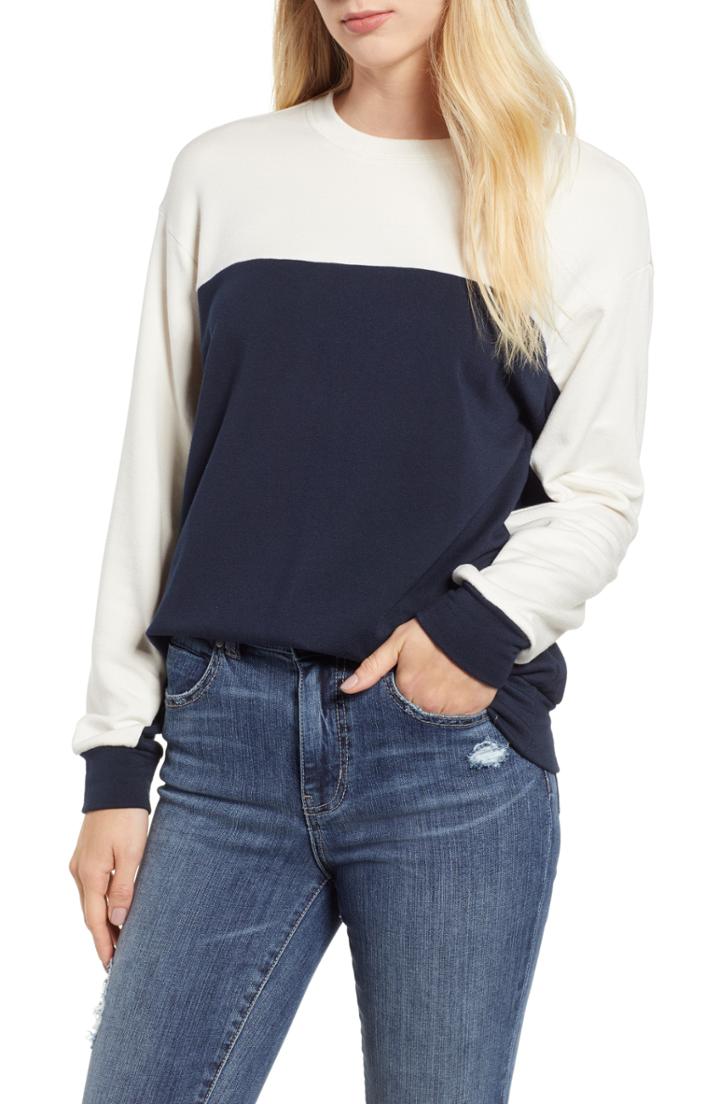 Women's Velvet By Graham & Spencer Colorblock Sweatshirt - Blue