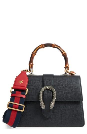 Gucci Medium Dionysus Leather Top Handle Satchel -