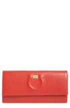 Women's Salvatore Ferragamo Quilted Gancio Continental Wallet - Red